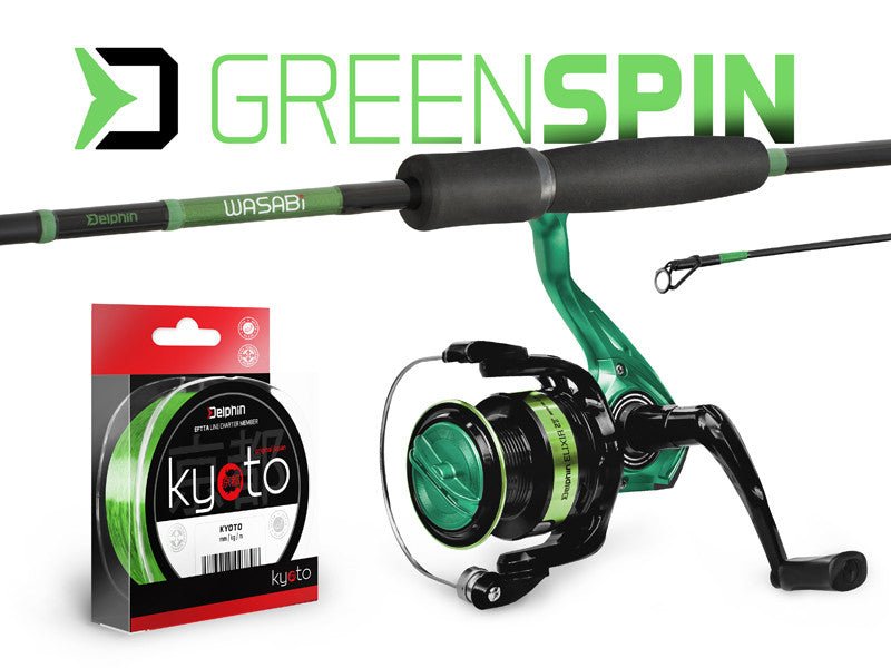 Spiningošanas komplekts Delphin GreenSPIN