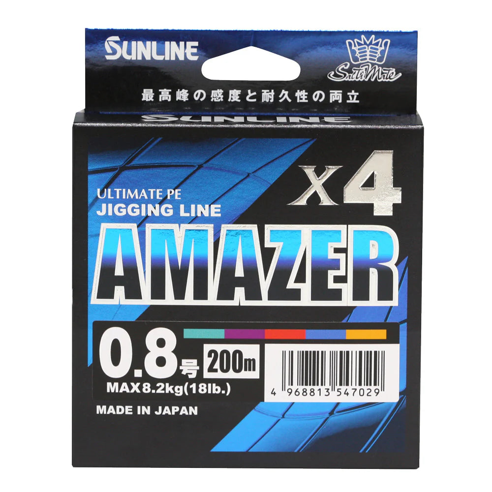 Punutud nöör Sunline Amazer x4 PE Mitmevärviline