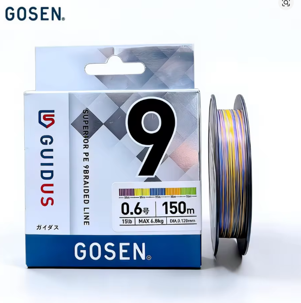 Punutud nöör GOSEN GUIDUS PE x9 Multicolor 150m