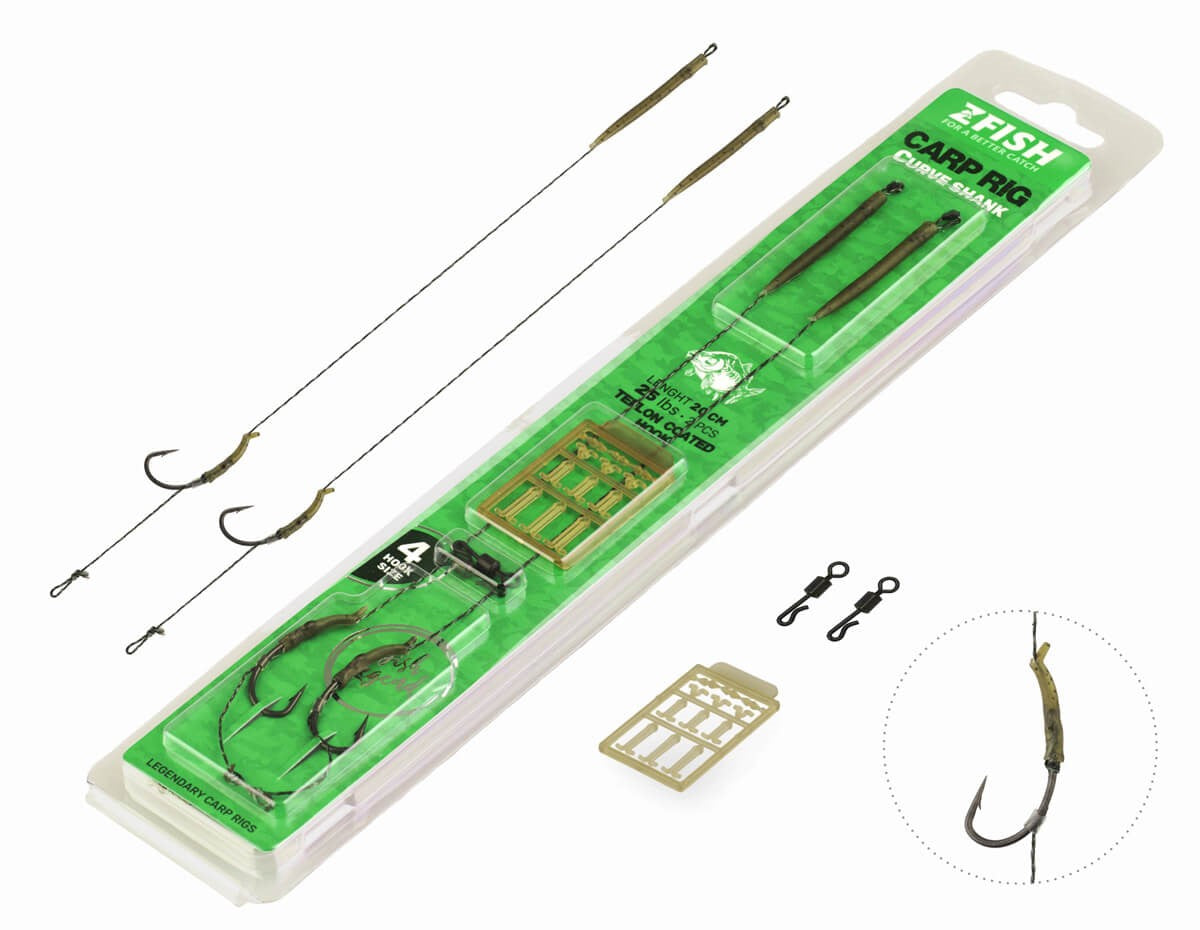 Pavadiņas ZFISH Curve Shank Carp Rig
