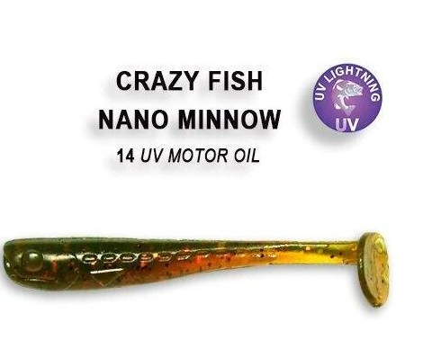 Silikona Mānekļi Crazy Fish NANO MINNOW 1.6"