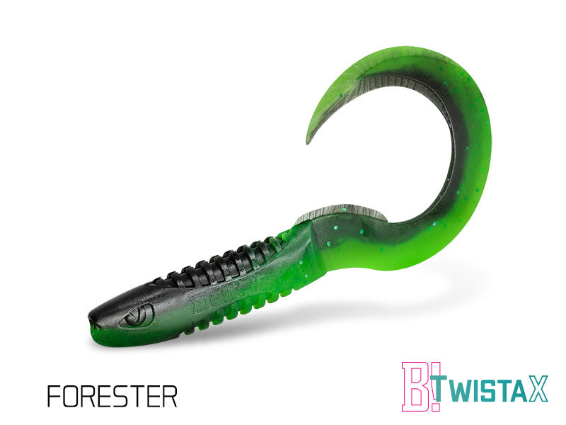 Silikona māneklis Delphin TwistaX Eeltail UVs | 15cm Forester