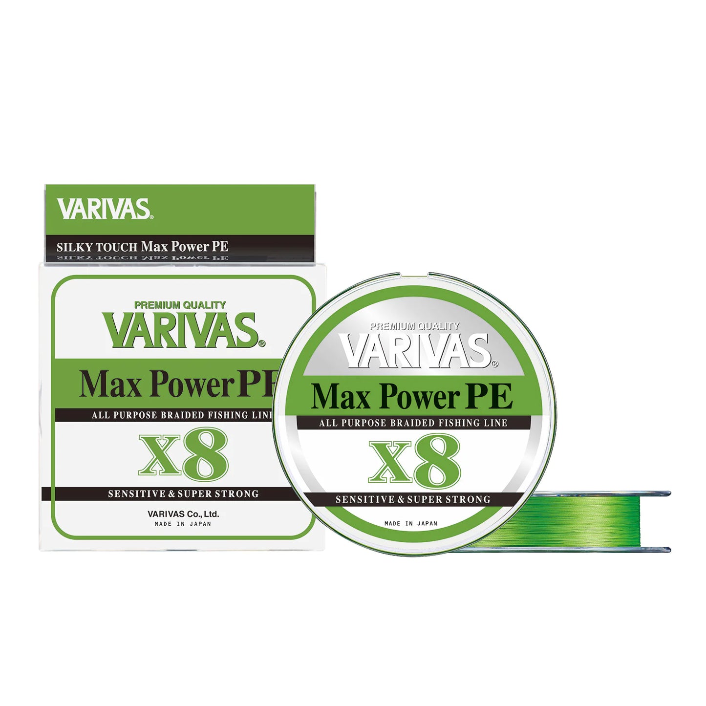 Varivas Max Power PE X8 Lime Green Fluo