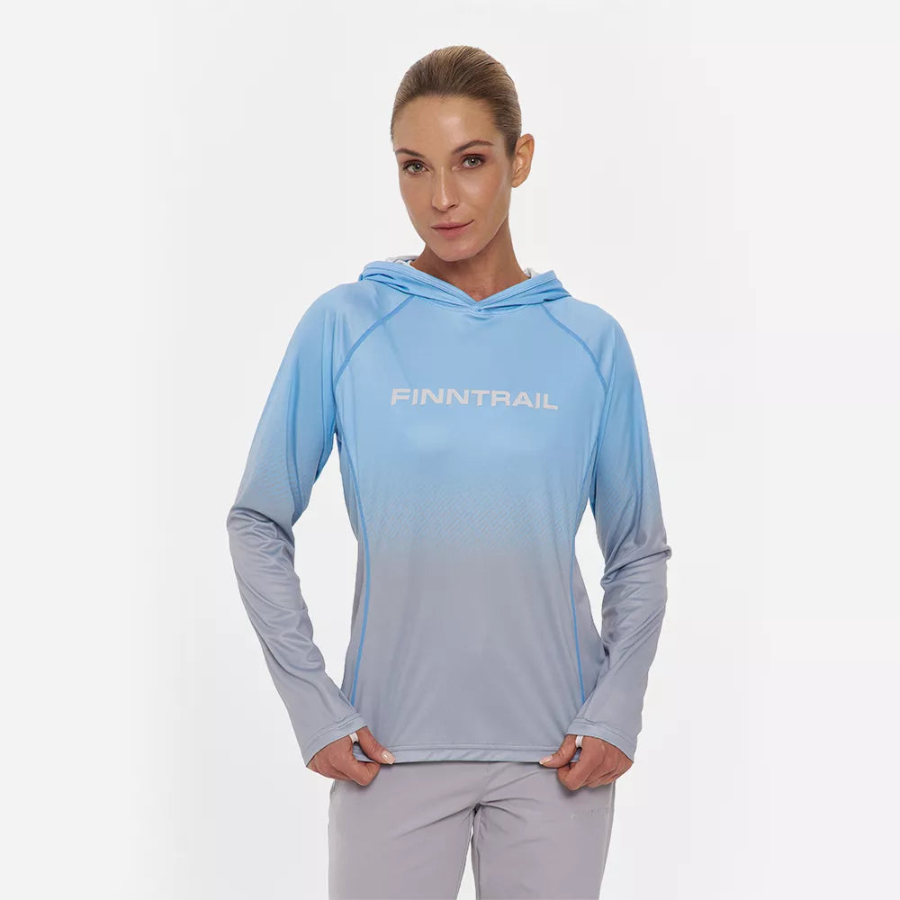 Naiste UPF 50 särk FINNTRAIL VENUS HOOD 6621 LIGHTBLUE