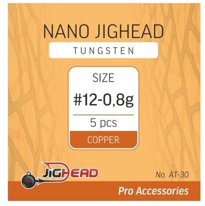 Volframa Džiggalva Tungsten Nano JigHead Copper #10