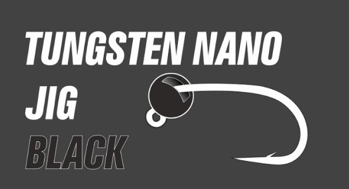 Volfram Nano Jig #12 0.1g-1.4g anodeeritud must