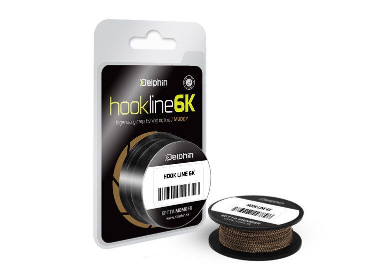 Pavadiņu materiāls Delphin HOOKLINE 6K muddy