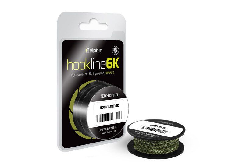 Pavadiņu materiāls Delphin HOOKLINE 6K grass