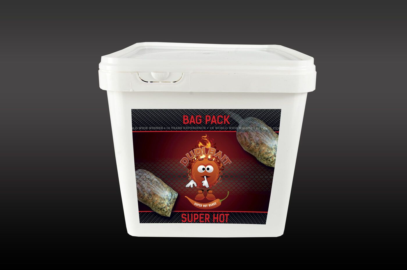 Barība + Šķidrums Dudi Bait Bag Pack - Super Hot 2.5kg