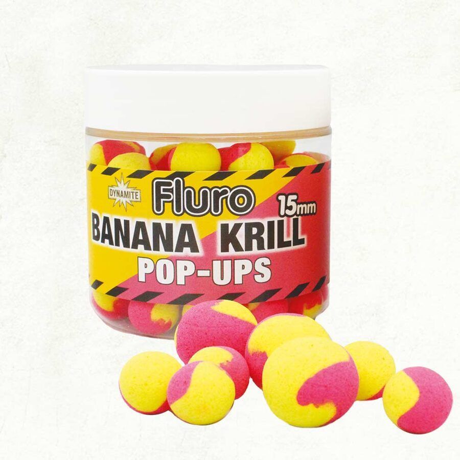 Pop Up Dynamite 15mm Two Tone Fluro Banana & Krill