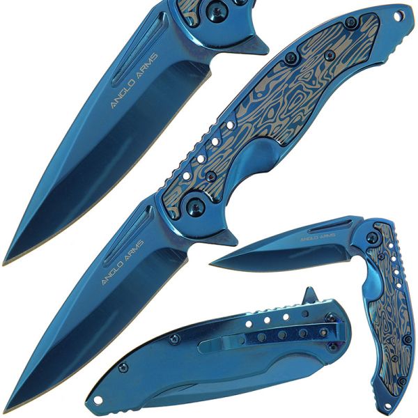 Nazis Anglo Arms blue lock knife