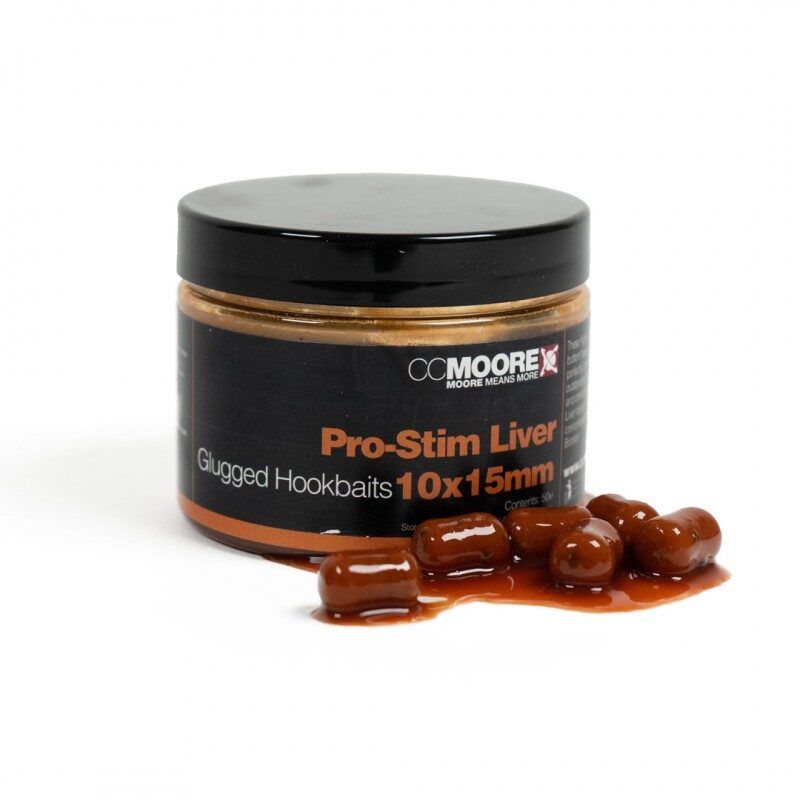 Ēsmas Boilas CCMOORE PRO-STIM LIVER GLUGGED HOOKBAITS