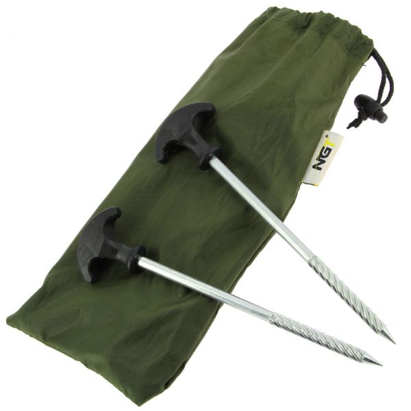 Telts mietiņi NGT Bivvy Pegs - 10 x 8"