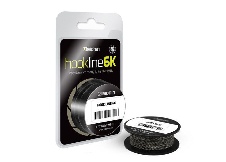 Pavadiņu materiāls Delphin HOOKLINE 6K 20m / gravel