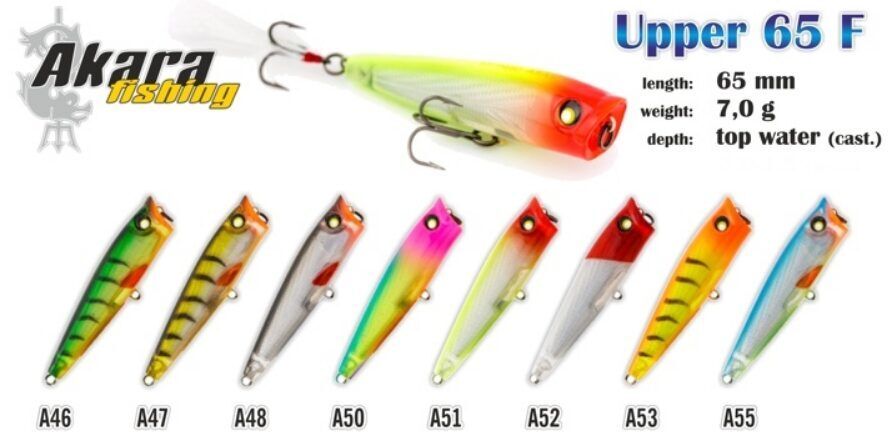 Popper AKARA «Ülemine» 65 F 7 g, 65 mm