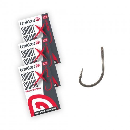 Āķi Trakker SHORT SHANK XS BARBED HOOKS