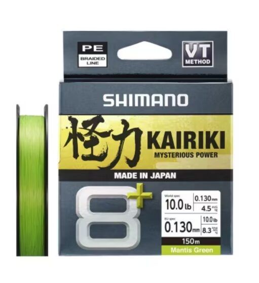 Punutud tamiil Shimano Kairiki 8+ 150m M. Roheline