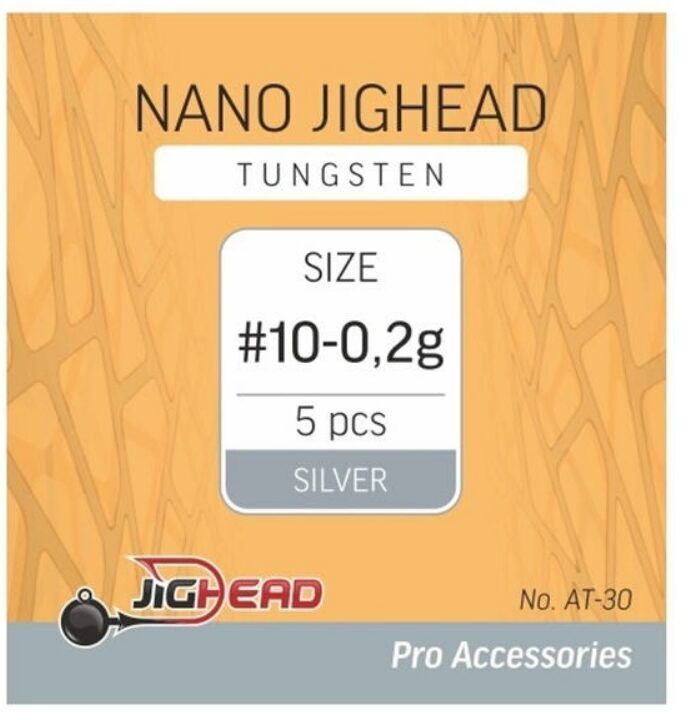 Voflrama Džiggalva Tungsten Nano JigHead Silver #10