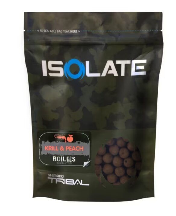 Boilid Shimano Bait Isolate Boillie Krill Peach 1kg