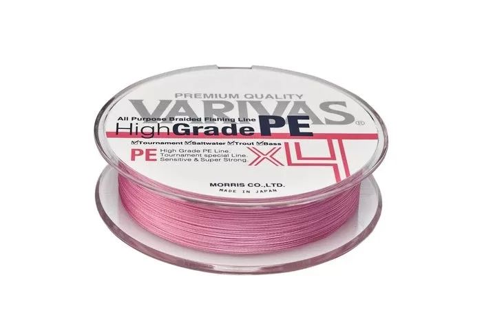 Punutud nöör Varivas High Grade PE X4 piimjasroosa (150m)