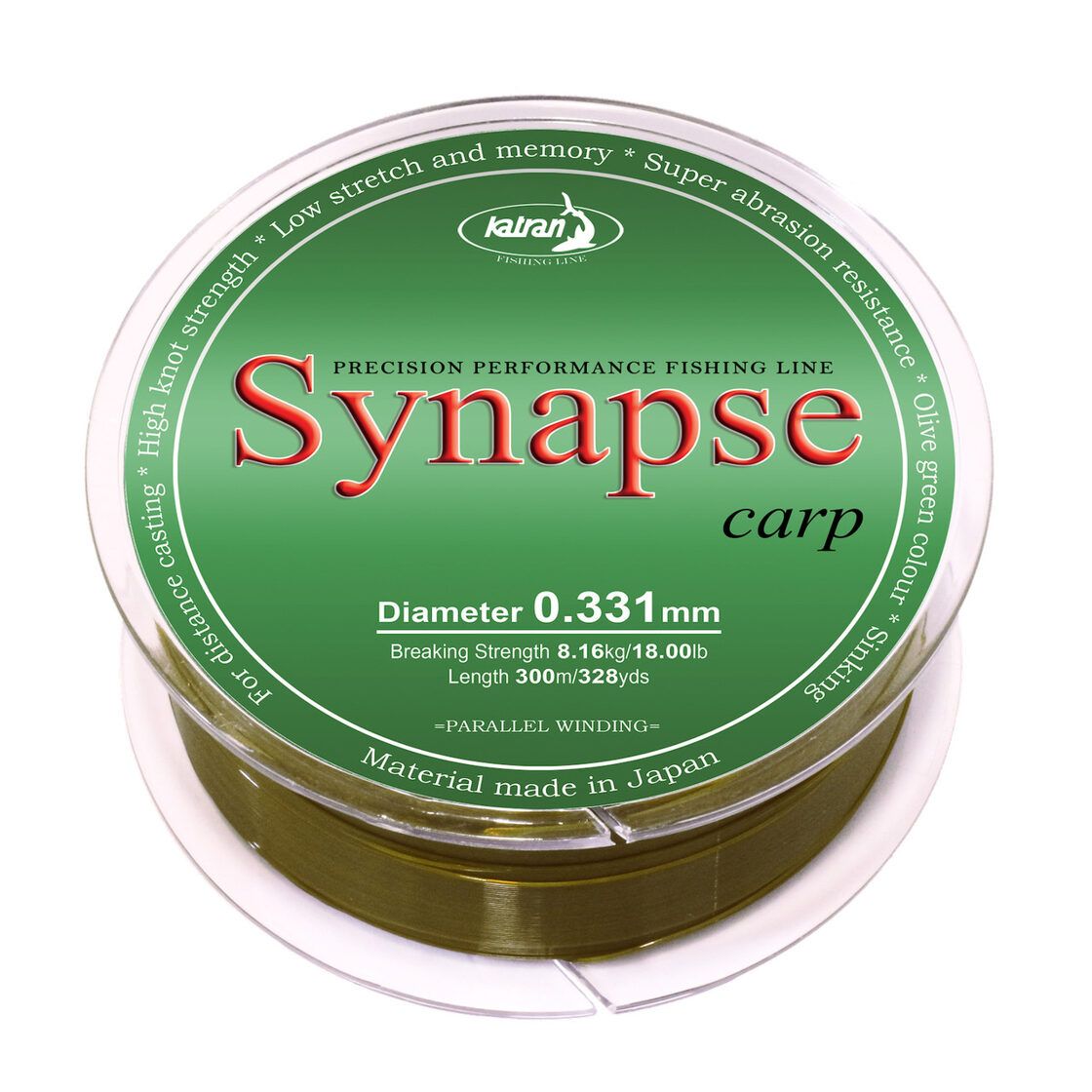 Monofīlā aukla Katran Synapse Carp 300m