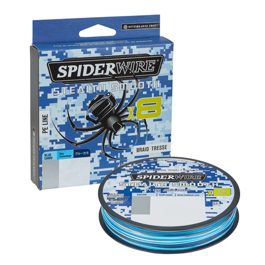 Põimitud nöör SpiderWire Stealth Smooth 150m Blue Camo