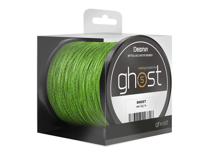 Pītā aukla Delphin GHOST 4+1 / green