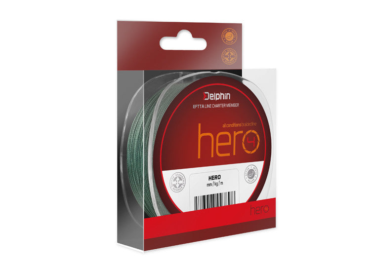 Pītā aukla Delphin HERO 4 green
