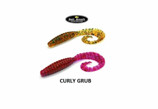 Silikona mānekļi Bait Breath Curly Grub 3.5"