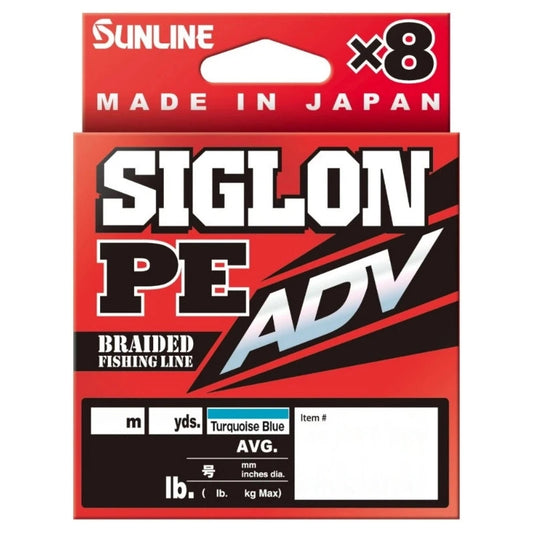 Pītā aukla Sunline Siglon PE ADV (x8) 150m Turquoise Blue