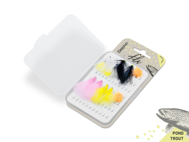 Mušiņu komplekts Delphin FLY / Pond trout