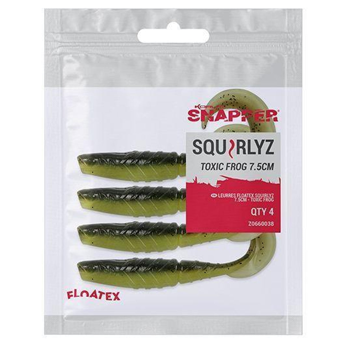 Silikoonlant Korum Snapper SQUIRLYZ 7.5CM