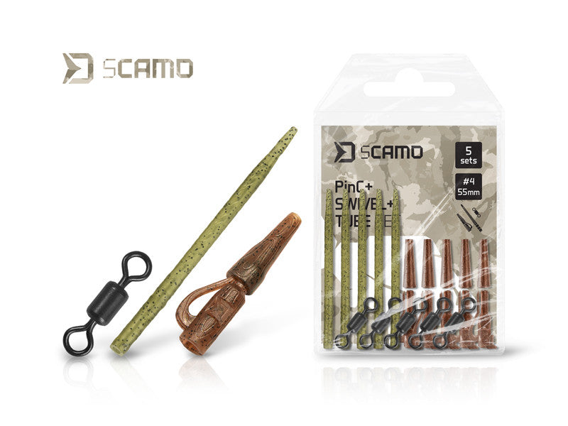 Antitangle komplekts Delphin sCAMO PinC + Swivel + Tube / 5 sets
