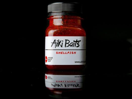Atraktants AIKI Baits Shellfish Red Dip 75ml