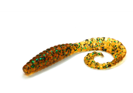 Bait Breath FD Micro Grub 1" #UR24 Pumpkin / green