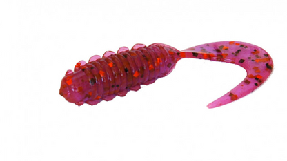 Bait Breath FD Micro Grub 1" #UR29 Chameleon / red