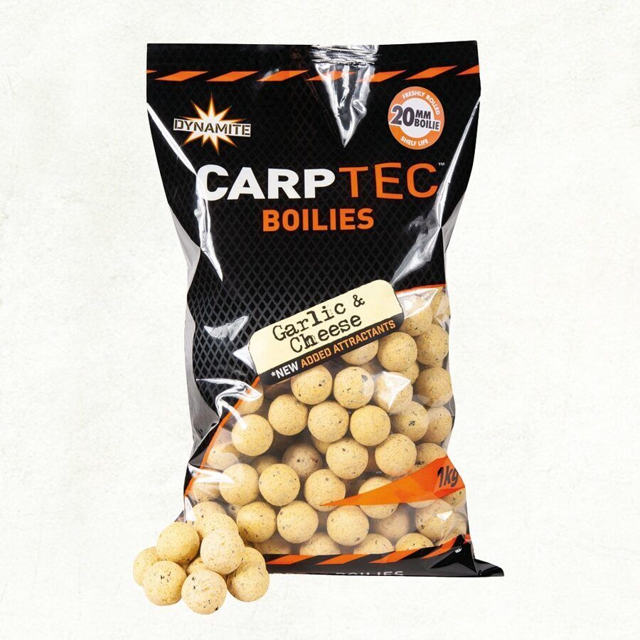 Boilas DYNAMITE CarpTec Garlic & Cheese Boilies