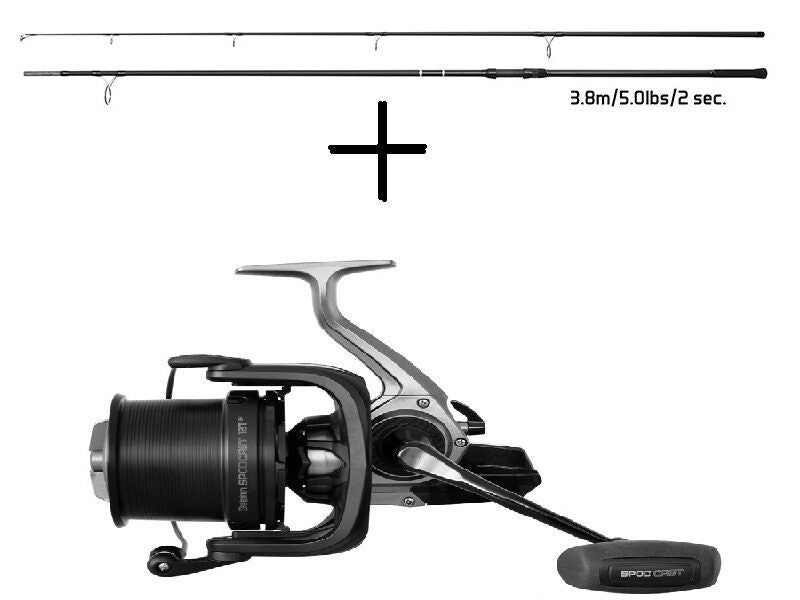 Budžeta Spod komplekts Delphin APOLLO GenerationX 380cm/5lbs + Delphin SPODCAST 12T SH