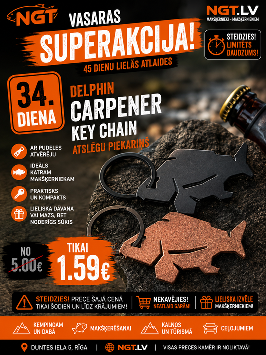 Võtmehoidja Delphin CARPENER / Võtmehoidja pudeliavajaga Delphin CARPENER Hõbedane