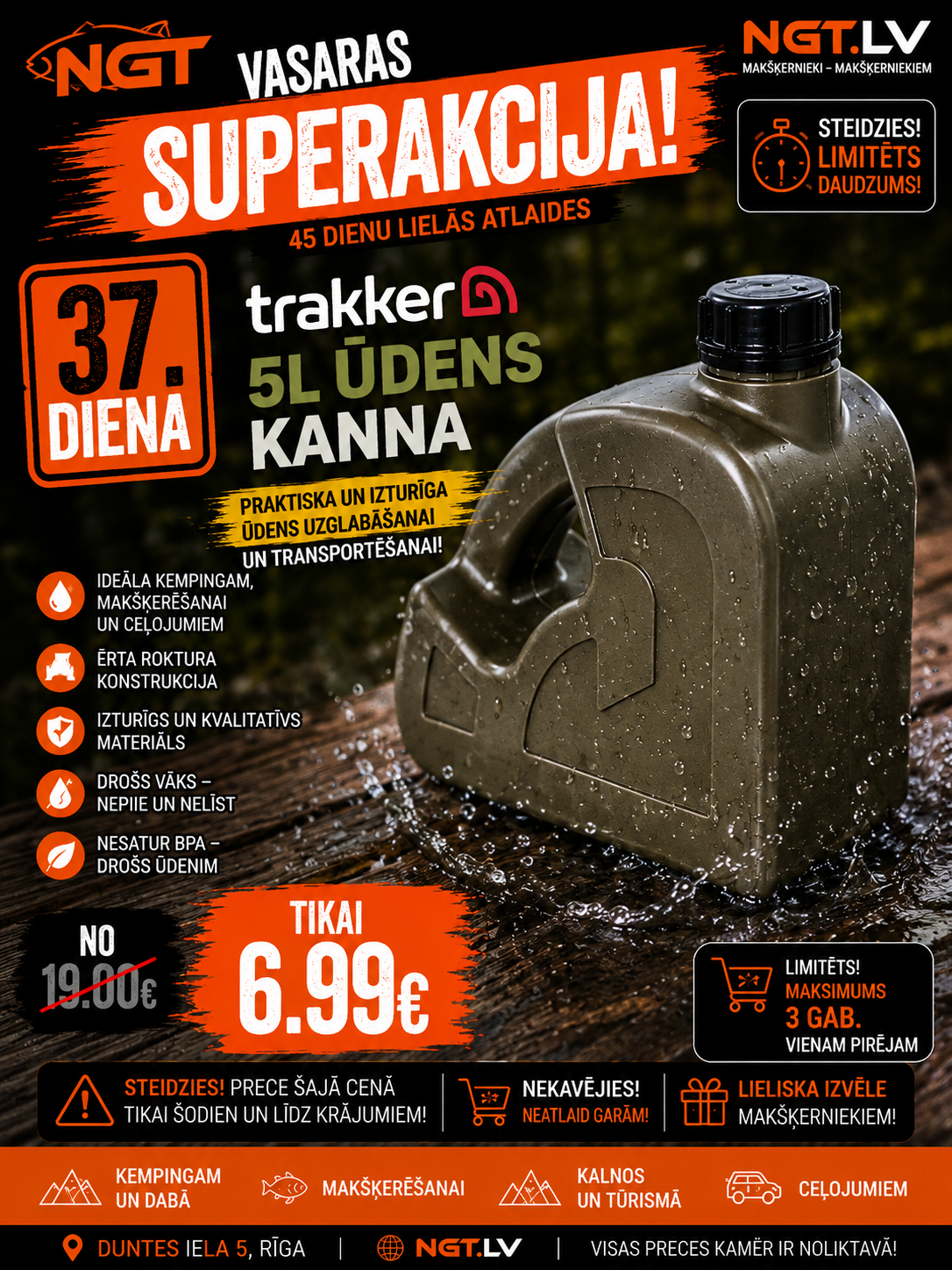 Veekann Trakker 5-liitrine veemahuti