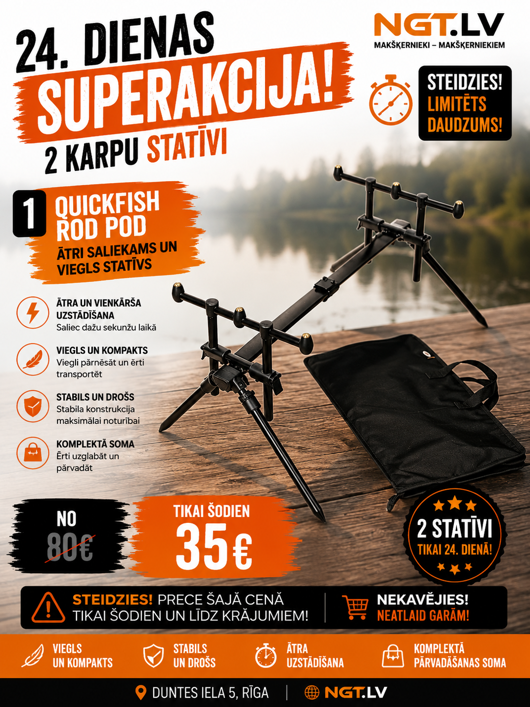 NGT Quickfish ridvahoidja alus