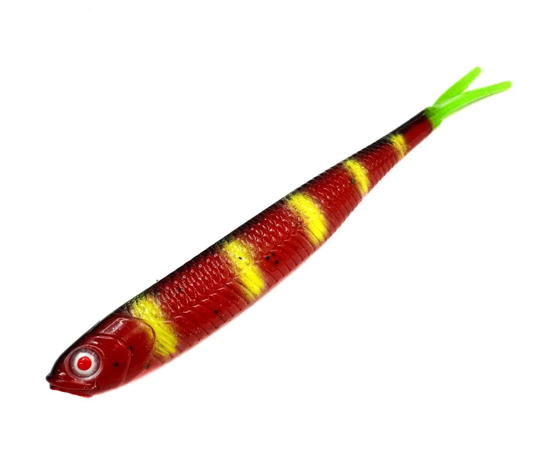 OSHELure Zander Saba Pelagic punase sabaga, 7" silikoonist koha lantidele