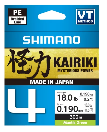 Punutud tamiil Shimano Kairiki 4 300m M roheline
