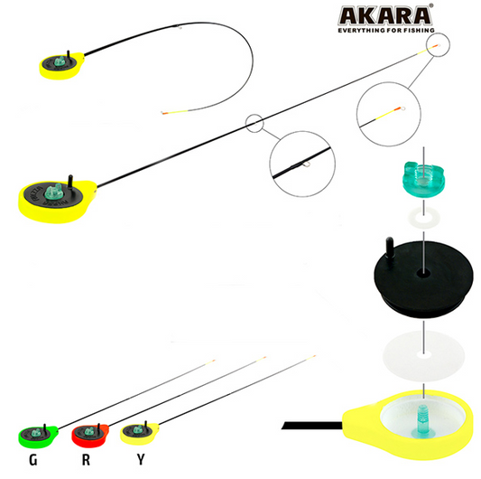 Ziemas makšķere Akara FINEZZA SPS (0,7-2,8g)