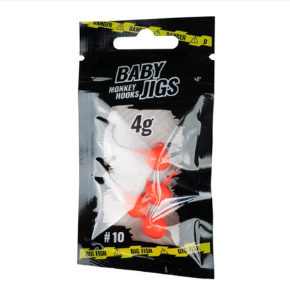 Džiggalvas Monkey Hooks Baby Jigs #10