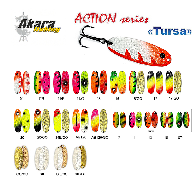 Sūpiņš Akara Tursa Action Series 40 mm , 4.7 g