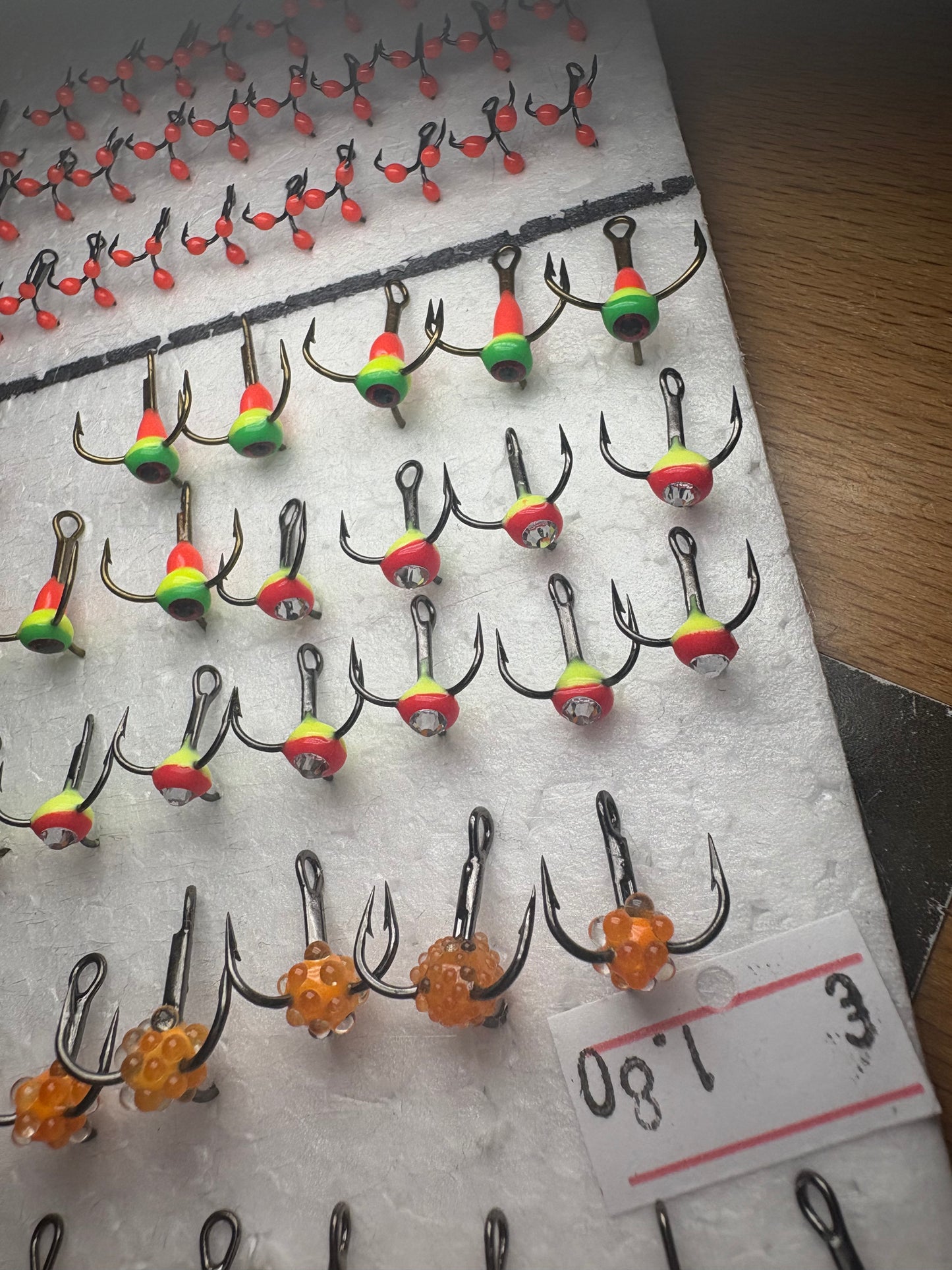 Trīsžubura āķis ar bumbiņu un dimantiņu