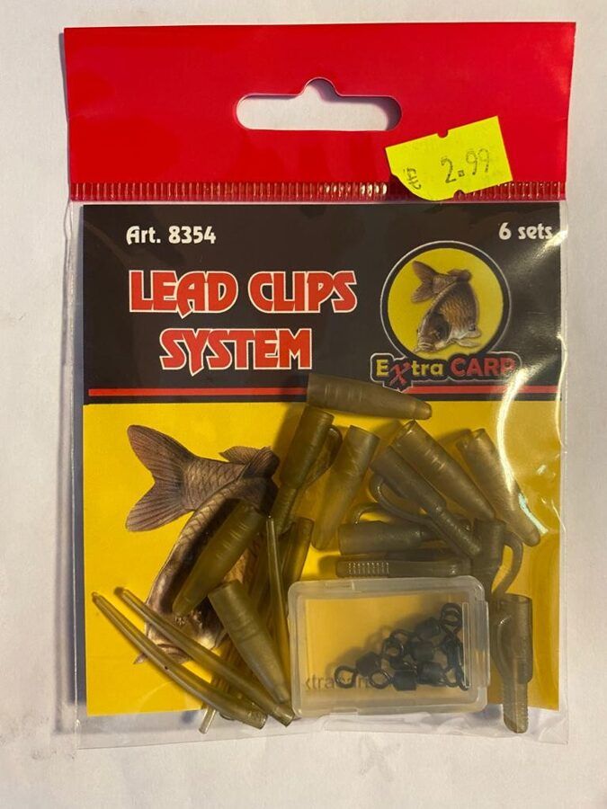 Klipši Extra Carp Lead clips system
