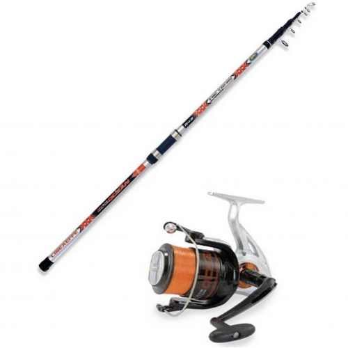 Lestapüügikomplekt Lineaeffe Lanseta Tele Ocean Extreme Fishing 4,20 m + Mulineta S7