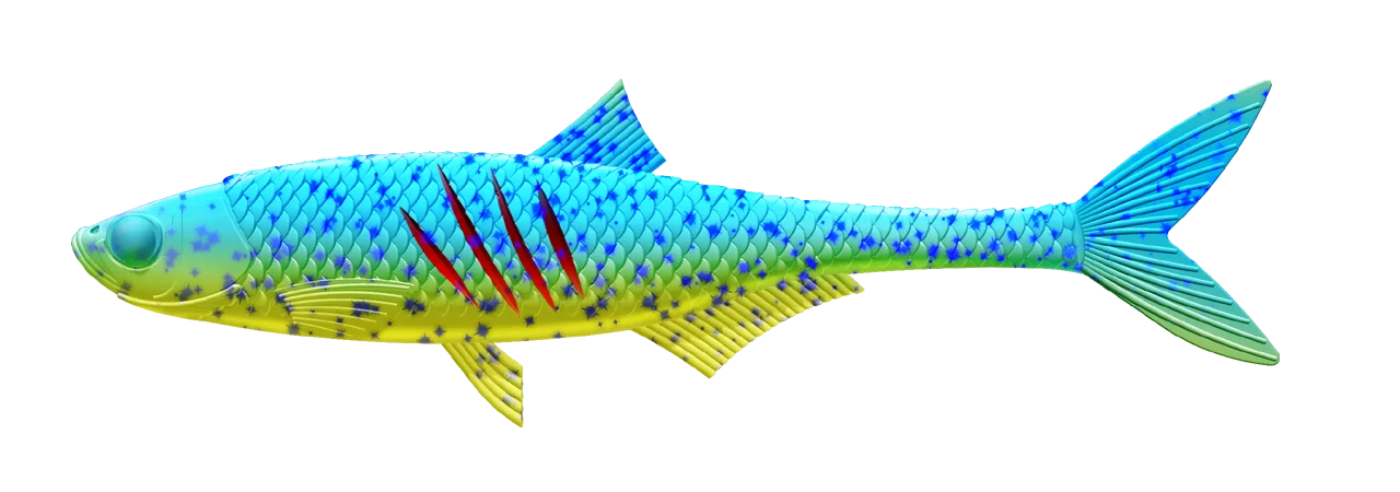 Silikoonlant Libra Lures Dead Fish 6.7"